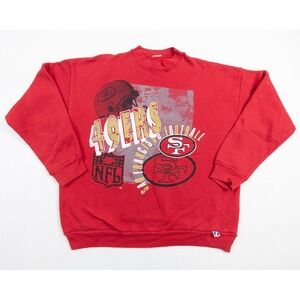 Vintage San Francisco 49ers Sweatshirt Mens XLarge Red NFL Football 90s Sweater
